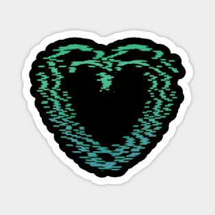 Glitchy Love Magnet