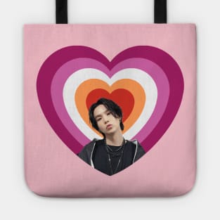 Yoongi supporting lesbian with kissy face Tote