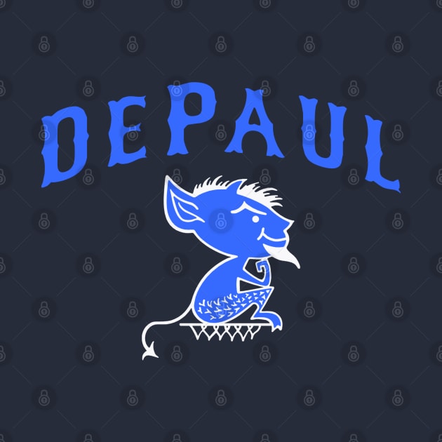 Retro DePaul Mascot Design Vintage by MalmoDesigns