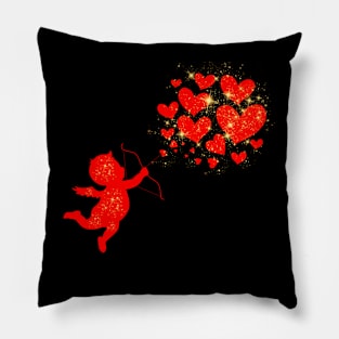 Red cupid Valentine Pillow