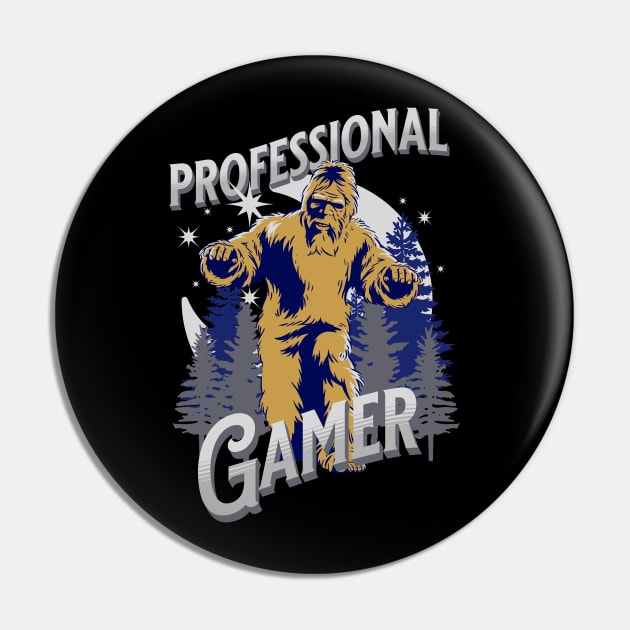 Vintage Professional Gamer Gift Pin by QuirkyWay