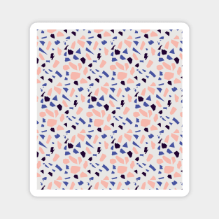 Pink And Blue Terrazzo Magnet