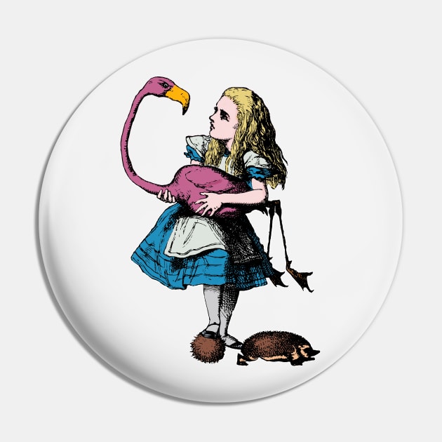 Alice Plays Croquet Pin by MandyE