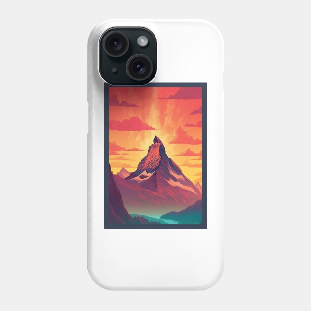 Zermatt,Matterhorn,Switzerland,Poster Phone Case by BokeeLee