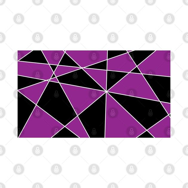 Purple And Black Geometric Pattern by LunaMay