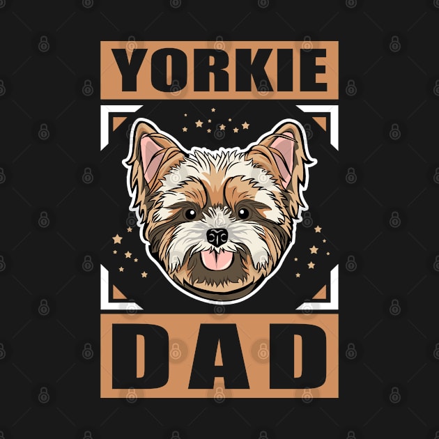 Yorkie Dad | Dog Owner Yorkshire Terrier by Streetwear KKS