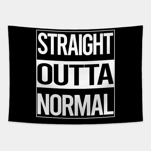 Straight Outta Normal Tapestry by Atlas Skate