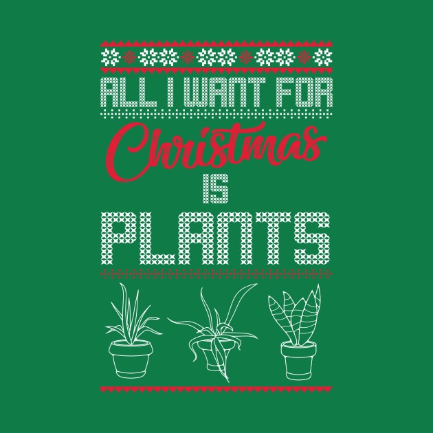 Plant Christmas Sweater by Sharayah