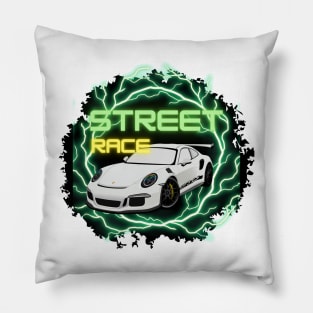 Porsche GT3 RS street race Pillow