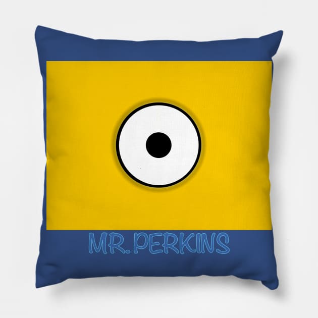 MINION USA DESPICABLE MR.PERKINS Pillow by LuckYA