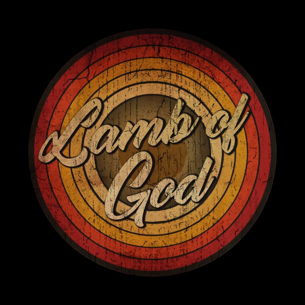 arjunthemaniac,circle retro faded Lamb of God by arjunthemaniac