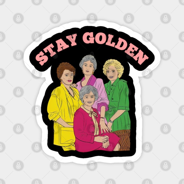 Golden girls t-shirt Magnet by Hitamshop