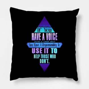 Use Your Voice Pillow