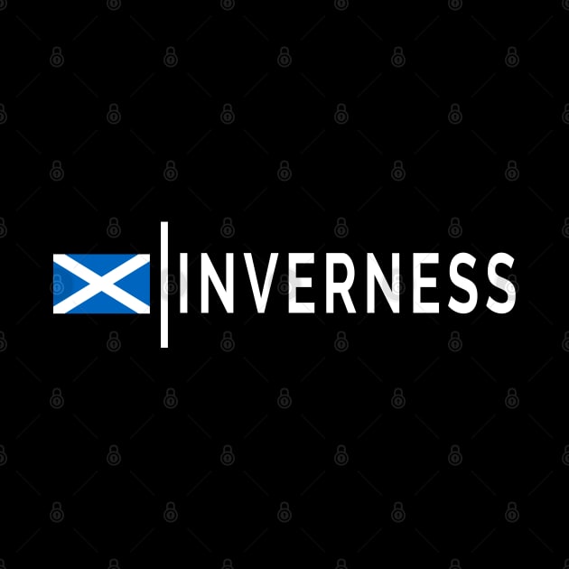 Inverness Scotland Saltire Scottish Gifts by tnts