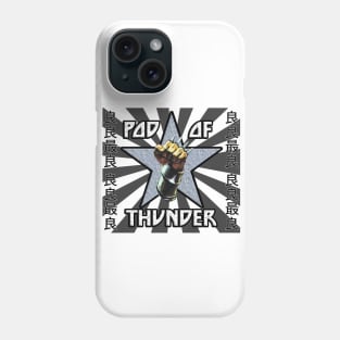 POD OF THUNDER RISING SUN GGRG BLACK Phone Case