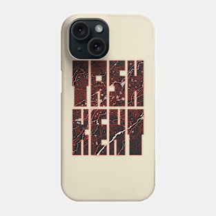 Tashkent, Uzbekistan City Map Typography - Vector Phone Case