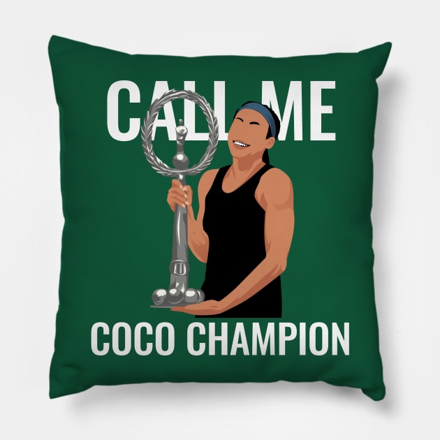 Coco Gauff - Call me coco champion Pillow by mirailecs