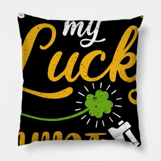 Carpenter This is My Lucky Shirt St Patrick's Day Pillow