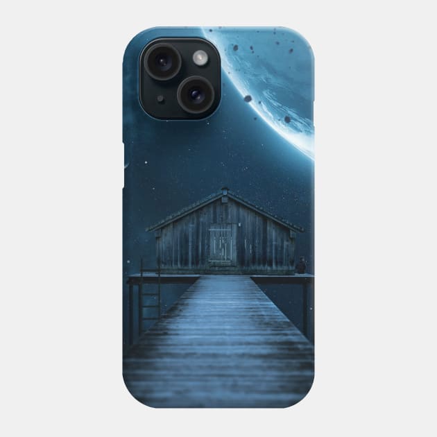 Space house Phone Case by sidomatic