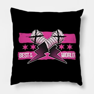 CM Punk Best In The World Pink Pillow