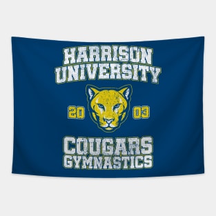 Harrison University Cougars Gymnastics (Variant) - Old School Tapestry