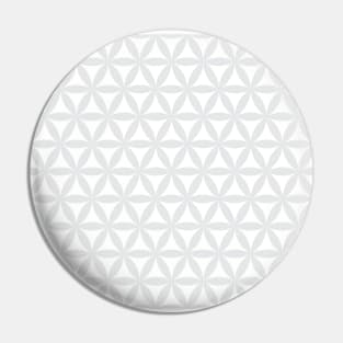 Grey Flower of life pattern Pin