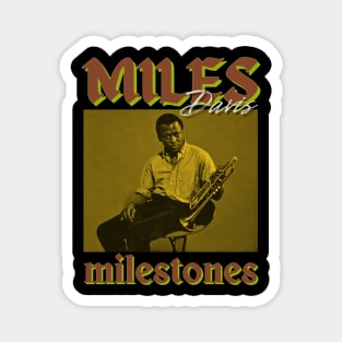 Miles Davis Vintage 1991 // Milestones ORiginal Fan Design Artwork Magnet