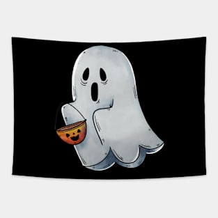 Ghost Halloween Tapestry