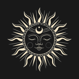 Spiritual Bohemian Sun Symbol Boho Hippie T-Shirt