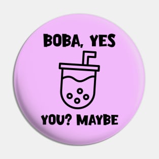 Boba bubble milk tea lover Pin