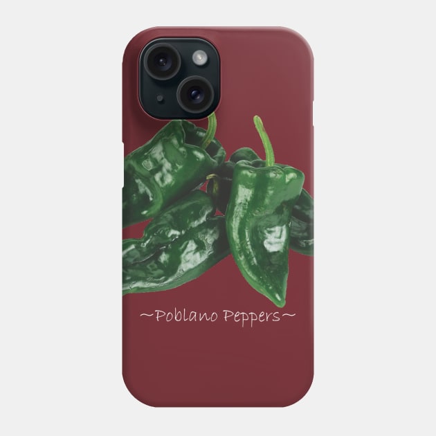 Poblano Peppers Phone Case by pasnthroo