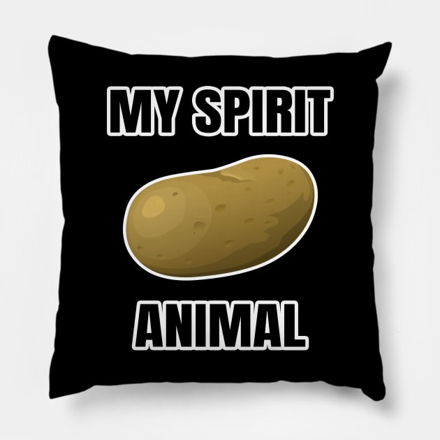 My spirit animal is a potato Pillow by LunaMay