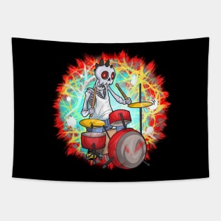 Punk Rock Band Skull Tapestry