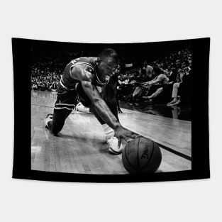 BASKETBALLART -JORDAN BLACK WHITE 5 Tapestry