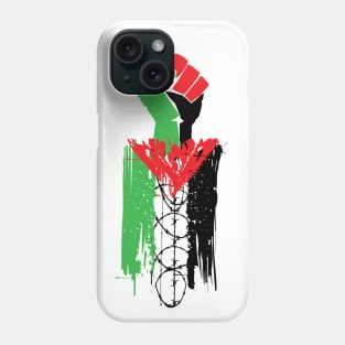 Palestinian Resistance - Free Palestine, Human Rights, Raised Fist, Anti Colonial, Anti Imperialist Phone Case