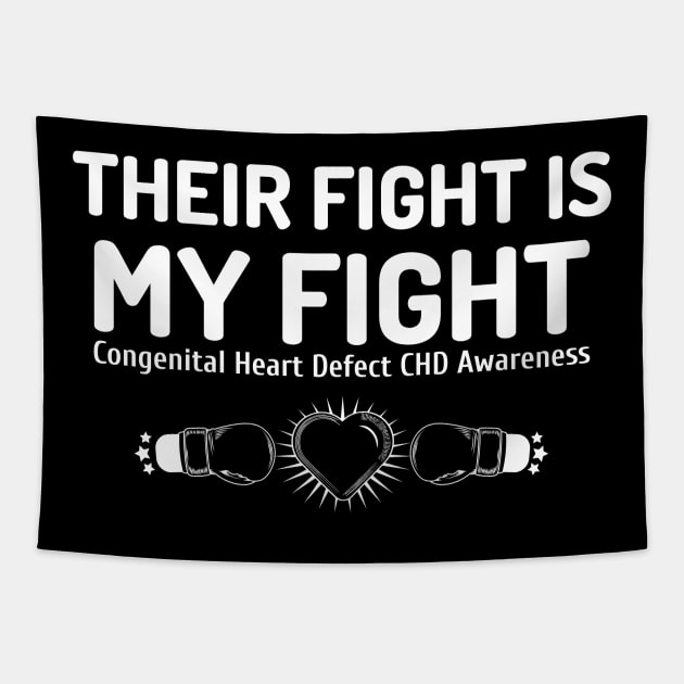 Congenital Heart Defect CHD Awareness Tapestry by Advocacy Tees