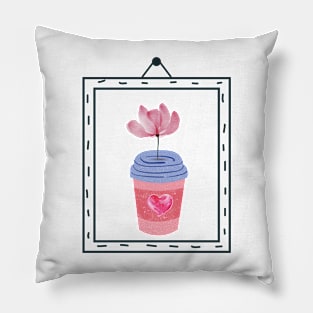 Pink Cup Pillow