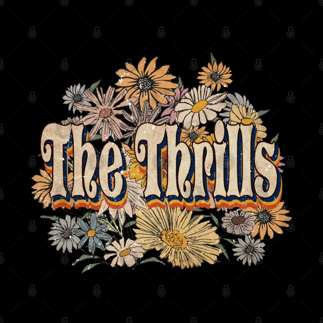 Retro The Thrills Name Flowers Limited Edition Classic Styles by BilodeauBlue