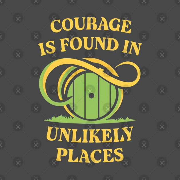 Courage is Found in Unlikely Places - Green Door - Fantasy by Fenay-Designs