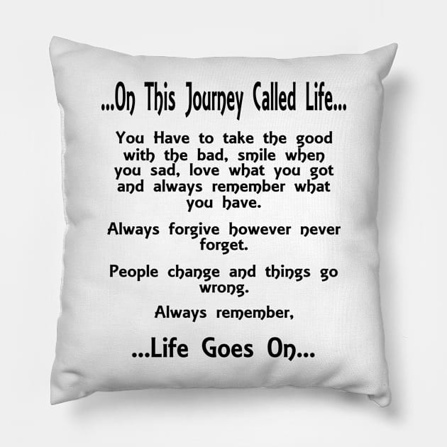 On This Journey Called Life Pillow by Journees