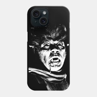 Werewolf lychatrope Vintage Monster Horror Movie Fan Phone Case