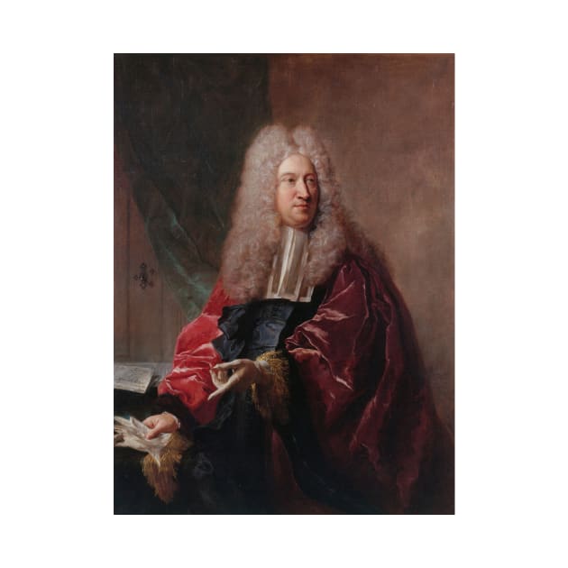 Portrait de Jean Hebert, Echevin de la Ville de Paris by Jean-Francois de Troy by Classic Art Stall