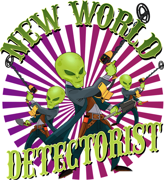 Metal Detecting Aliens - New world Detectorist Kids T-Shirt by Windy Digger Metal Detecting Store