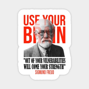 Use your brain - Sigmund Freud Magnet