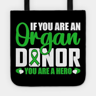 Promote Organ Donation Typography t-shirt Tote