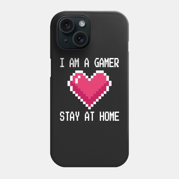 I'm a Gamer Design - Stay at Home Gamer Gift  - Video Gamer Design - Social Distancing Gift Phone Case by WassilArt