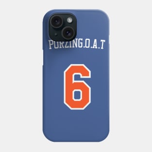 Kristaps Porzingis 'Porzingoat' Nickname Jersey - New York Knicks Phone Case