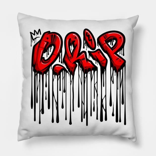 DRIP Pillow by Graffitidesigner