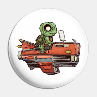 Turtle Ride Pin