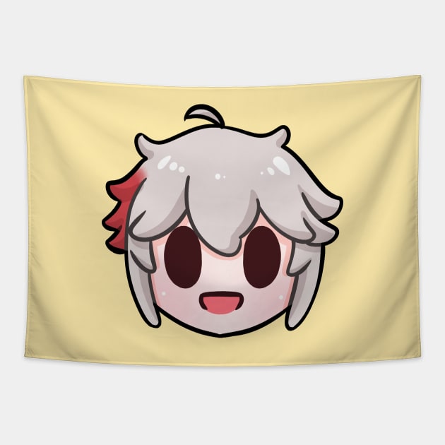 Genshin Impact Kaedehara Kazuha chibi Tapestry by Oricca